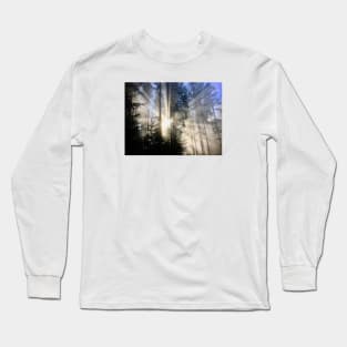 Sun rays forest / Swiss Artwork Photography Long Sleeve T-Shirt